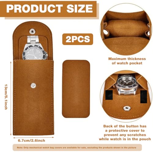 ZORBES® 2Pcs Velvet Watch Pouch,Portable Single Watch Travel Case Storage Bag ZORBES® 2Pcs Velvet Watch Pouch,Portable Single Watch Travel Case Storage Bag